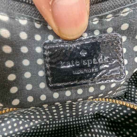 ♠️Kate Spade Quilted Woven Straw Satchel Hand Bag with Bow Accent Beige - Picture 12 of 17